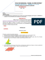 Tarea de Matemática. Semana 4. Proyecto 7. Parcial 2. Quimestre 2-Triangulos-Perimetro y Área