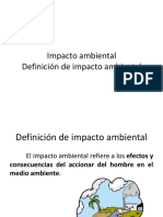 Definición de Impacto Ambiental