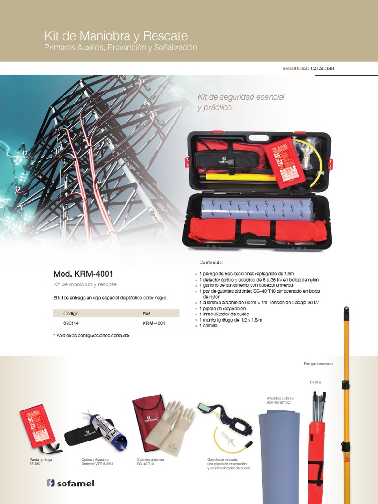 KIT de Maniobra y Rescate KRM-4001 Sofamel | PDF | Naturaleza