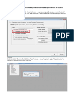 Configuração de Contabilidade Por Centro de Custo