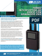 ts9663 Interceptor de Video Con Grabador DVR
