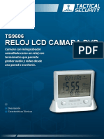 ts9606 Reloj LCD Camara DVR