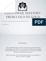 Cold Email Mastery Course - From Cold To Gold 2019