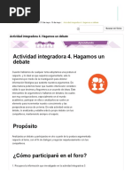 Actividad Integradora 4 Modulo 7 | PDF
