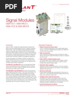 Signal Modules: GSA-CC1, GSA-MCC1, Gsa-Cc2 & Gsa-Mcc2