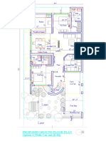 Proposed Ground Floor Plan Option-2 (With Cut-Out (D/H) ) : Shower