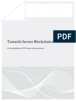 BSI - Towards Secure Blockchains - A Brief Guideline On DLT-based Cryptocurrencies