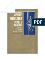 Blanchot Maurice Foucault Como o Imagino