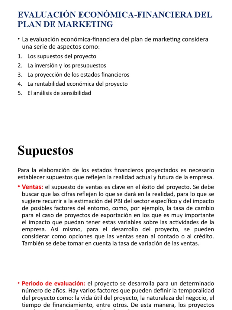 Evaluación Del Plan de Marketing | PDF | Flujo de efectivo | Presupuesto