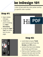 Step #1:: Open Adobe Indesign. Make Sure You'Re Working Inanew Using The Type Text On Your