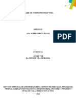 Taller de Comprensión Lectora: APO4-EVO4 La Oferta Y La Demanda