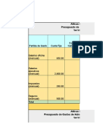 Examen de Presupuesto Cedulas