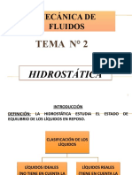 Hidrostática: conceptos clave de presión, empuje y equilibrio de fluidos