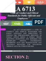 RA 6713: "Code of Conduct and Ethical Standards Summary