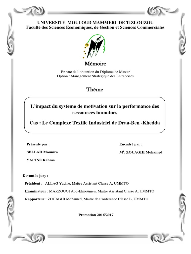 Pages De Garde Cahier De Liaison Thème Solidarités Memoire Final | PDF | Gestion des ressources humaines | Motivation