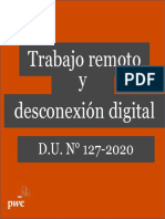 Trabajo remoto y desconexión digital DU 127-2020