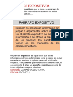 Parrafos Expositivos: Nombre Fecha