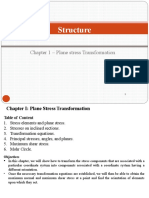 Structure: Chapter 1 - Plane Stress Transformation