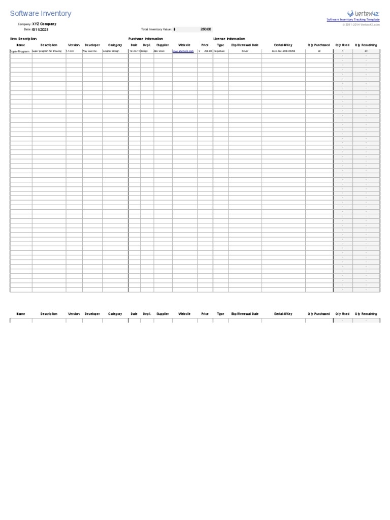 Software Inventory Tracking | PDF | Computer Hardware | Spreadsheet