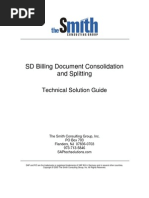 SDBilling Document Consolidation and Split