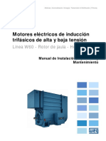 WEG Motores Electricos de Induccion Trifasicos Linea w60 13083305 Manual Espanol DC