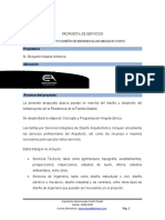 Propuesta de Servicios de Anteproyecto