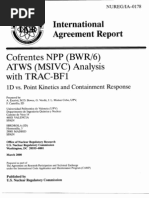 Reactor Kinetics and Containment Bwr6