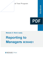 M3W4S1 Reporting To Managers - Workbook - v1.1