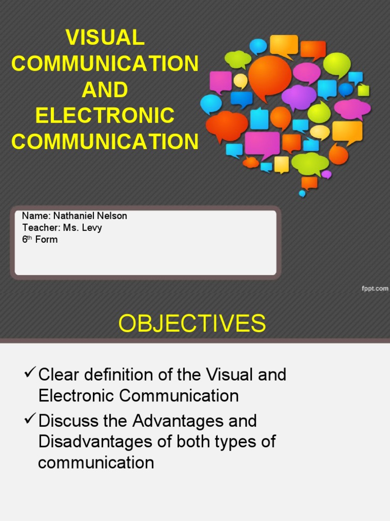 Mob Visual and Electronic Communication Presentation | PDF ...