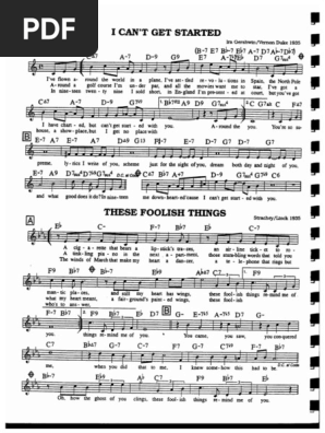 I Can't Get Started - Lead Sheet | PDF