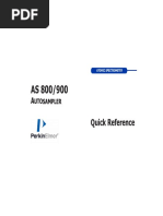 09931157A As 800-900 Autosampler Quick Reference