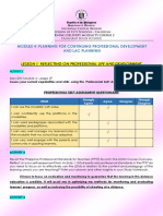 Module 4: Planning For Continuing Professional Development and Lac Planning