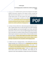 Example - Position - Paper - Toward A Comprehension of Language Policiy-Making in Colombia