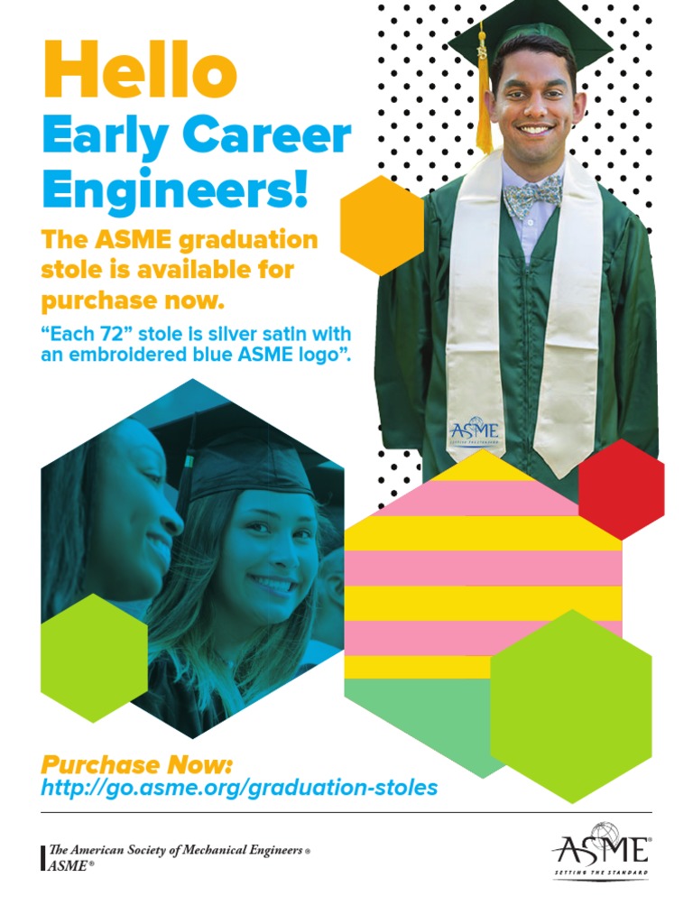 Buy ASME Graduation Stole Online | PDF