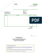 Basic Sample Purchase Invoice Format