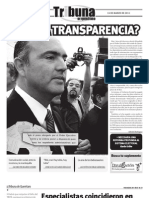 Tribuna de Querétaro 571. ¿Y la transparencia?