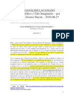 Falo Simbolico y Falo Imaginario - Patricio Alvarez Bayon - Agosto 17 2020