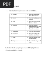 Homework 1 - Parts of Speech