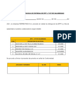 Anexo 4 - Formato de Acta de Entrega de Epp y Kit - Ferreyros - SPCC