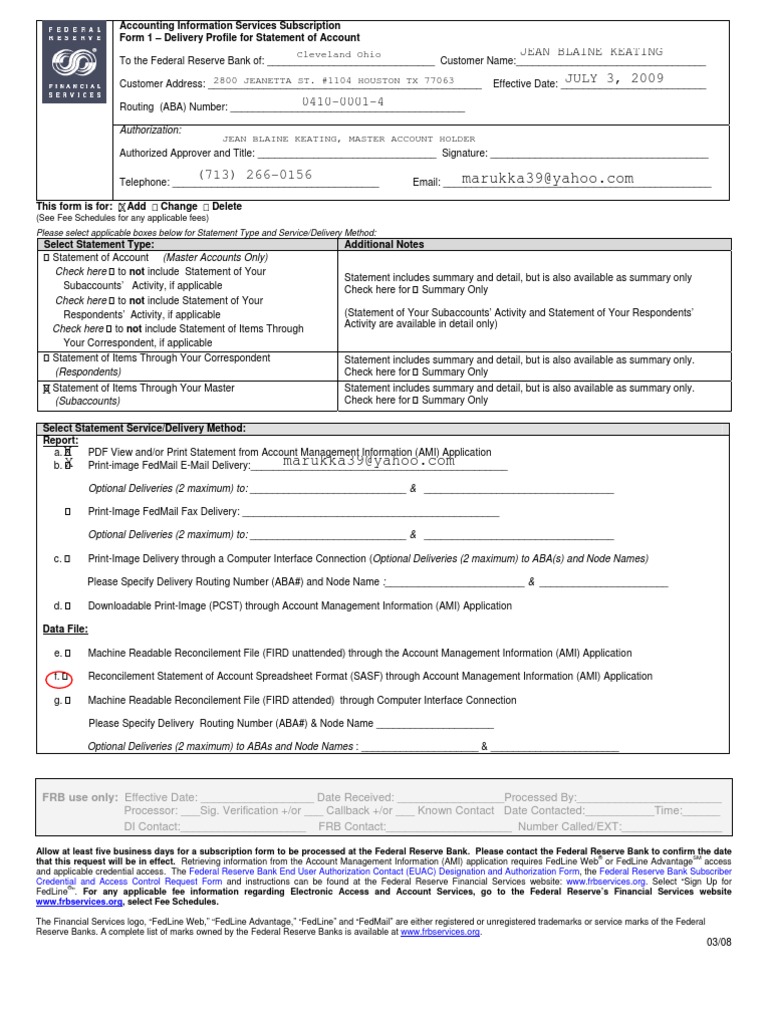 JK 2008 Ias Form Federal Reserve Application Software