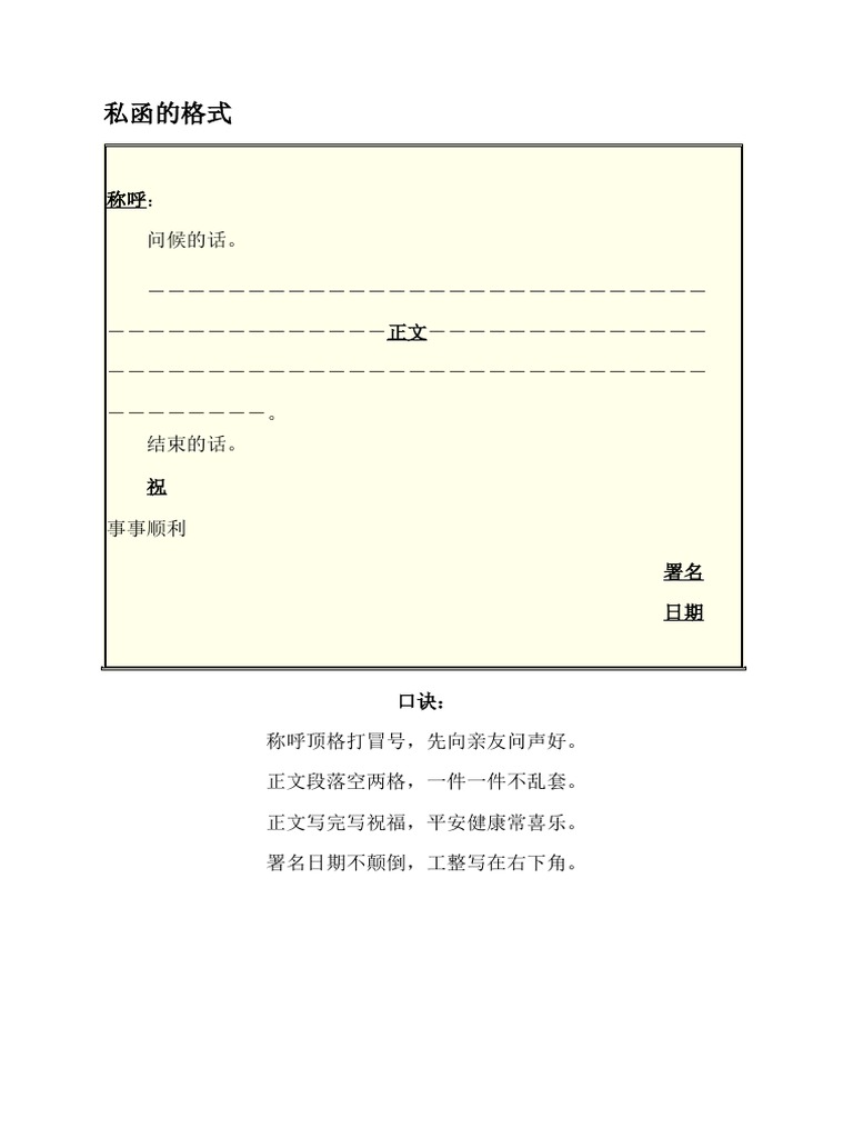 217950618-私函的格式 | PDF