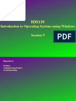 Introduction To Operating Systems Using Windows Session 9