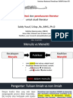 Studi Literatur Penulisan Kti Dan Skripsi