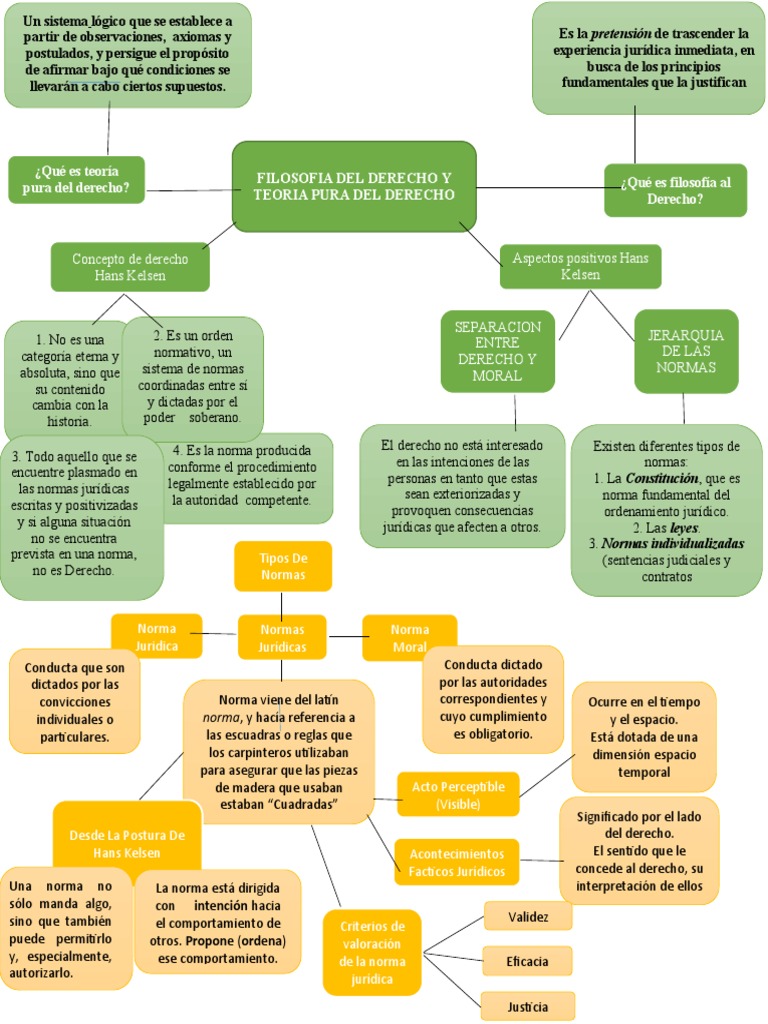Mapa Conceptual de la Filosofía del Derecho | PDF | Instituciones ...