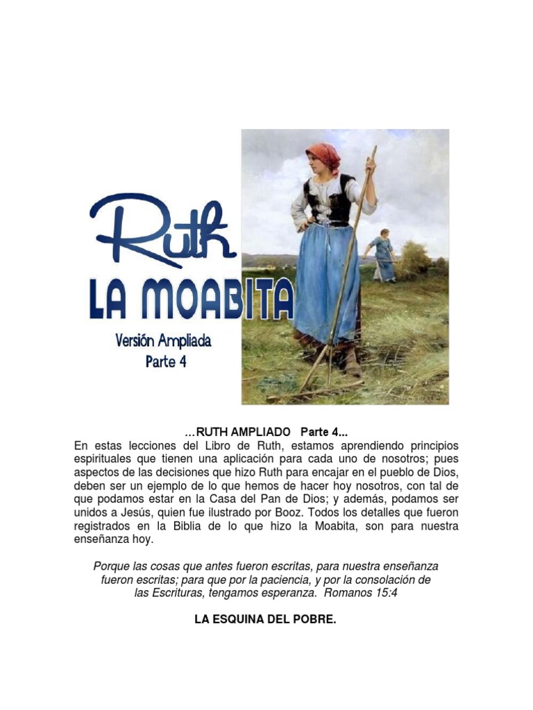Lecciones de Humildad en el Libro de Ruth | PDF | Libro de rut | Jesús