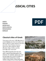 Classical Cities: Greek Roman Medievals Neoclassical Renaissance Barque