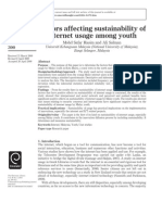 2010 - Factors Affecting Sustainability of Internet Usage Among Youth (Kota Bharu, Msia)