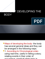 Ways of Developing The Body