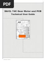 DA/CL 74C Gear Motor and PCB: Technical User Guide