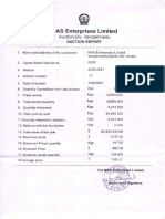 MAS Enterprises Limited Auction Report and Bidders Statement